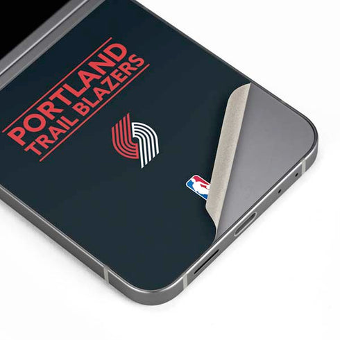 NBA Portland Trail Blazers Standard - Black Galaxy Z Flip6 Skin